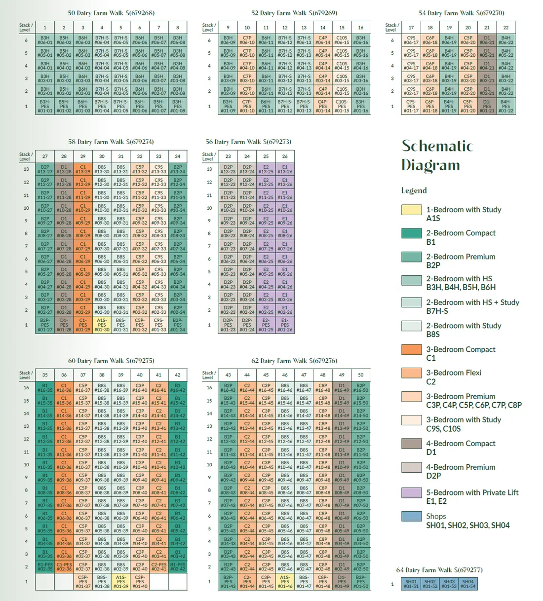Narra Residences elevation chart